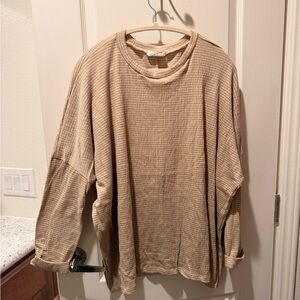 CJLA Waffle Knit EVELYN pullover top new